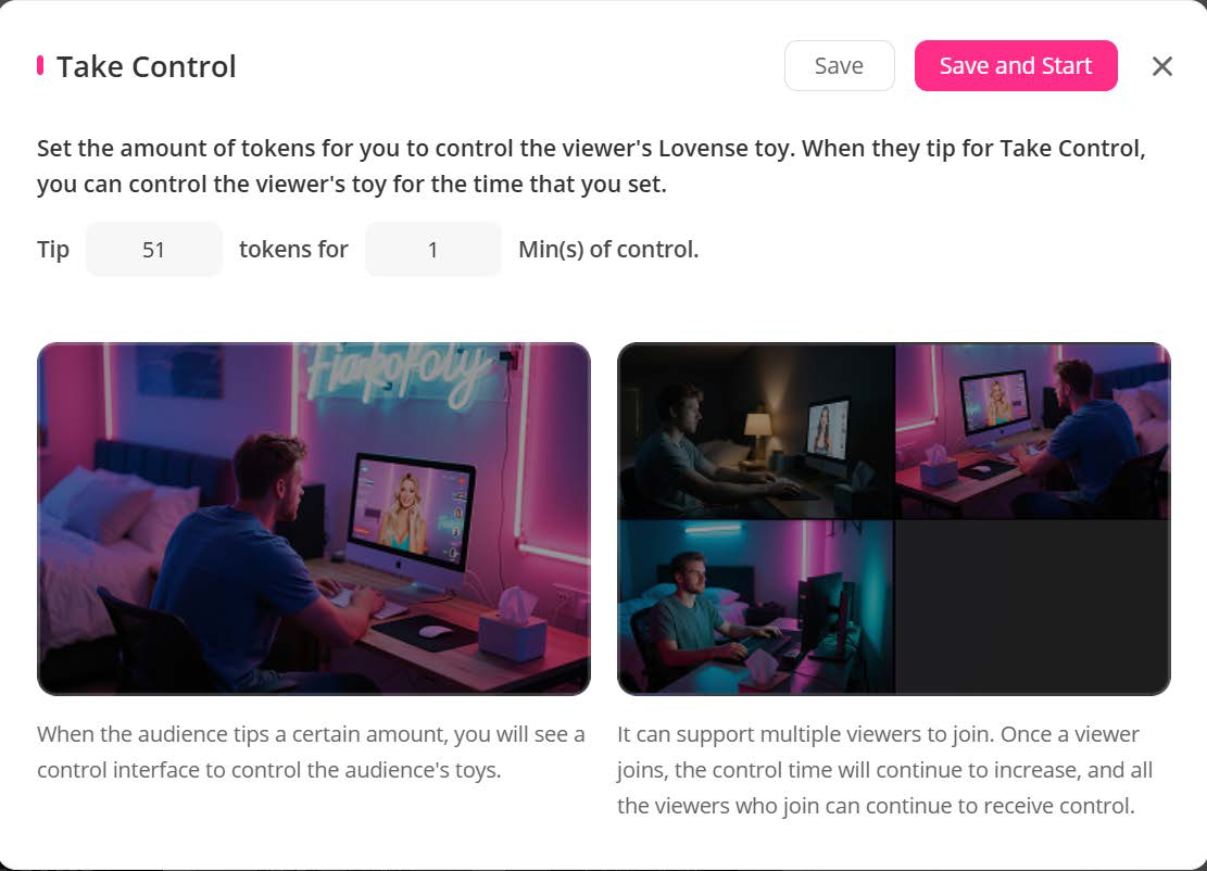 Configure Take Control settings
