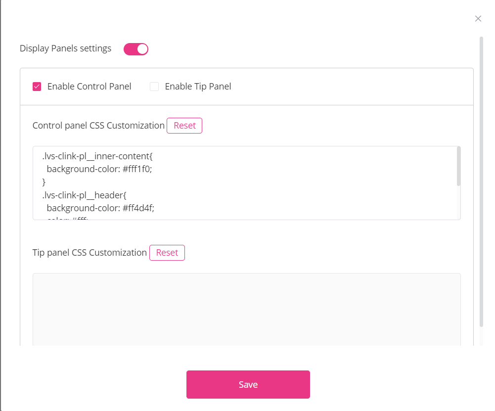 Control Panel