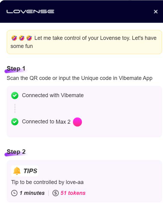 Viewer QR code connection